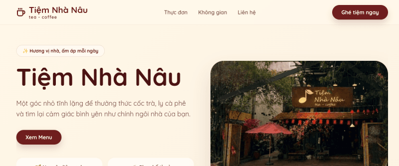 Tiệm Nhà Nâu screenshot